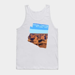 Grand Canyon National park Arizona map Grand Canyon photo Arizona tourism Tank Top